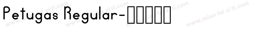 Petugas Regular字体转换